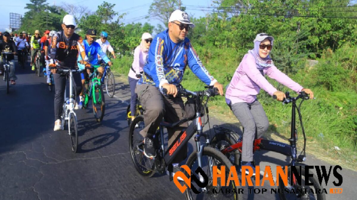 Wabup dan Sekda Probolinggo Sambang Desa Gowes Bersama