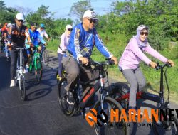 Wabup dan Sekda Probolinggo Sambang Desa Gowes Bersama