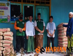 26 Sack Semen Digelontorkan NU Care kepada Masjid Nurul Hidayah