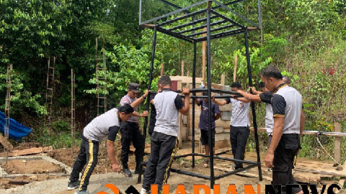 Polres Morowali Utara Bangun Fasilitas Air bersih di Dusun Mata