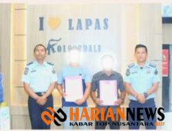 Lapas Kolonodale Bebaskan 2 Orang Warga Binaan