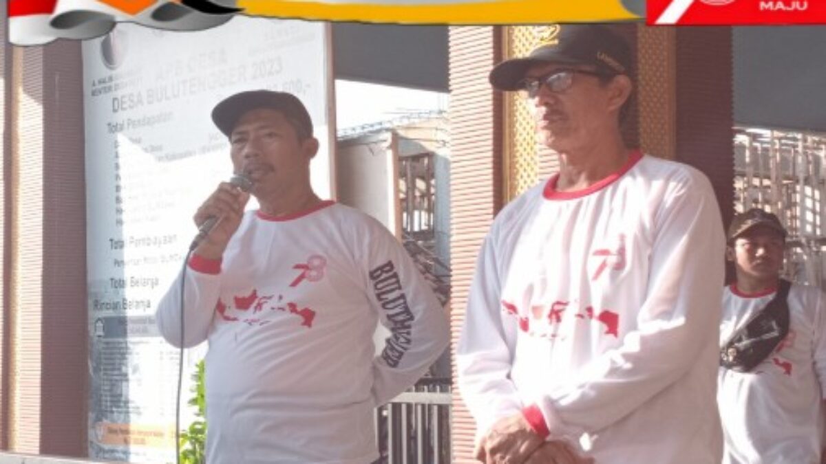 Gebyar Kemerdekaan RI ke 78 Pemdes Bulutengger Gelar Jalan Sehat