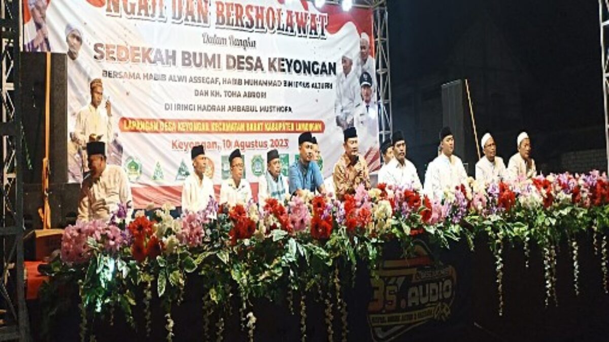 Ngaji Serta Bersholawat Dalam Rangka Sedekah Bumi Desa Keyongan Kecamatan Babat
