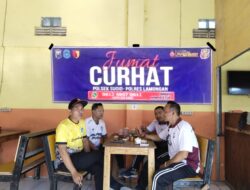 Kapolsek Sugio AKP Ali Fatoni SH Laksanakan Kegiatan Jumat Curhat Di Warung Kopi Desa Sugio