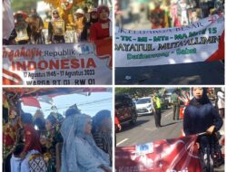 Kades Datinawong Beserta Istri Ikut Ramaikan Festival Karnaval HUT RI ke 78