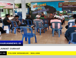 Kapolsek Gedangan Beserta Anggota Laksanakan Jumat Curhat Bersama Masyarakat Desa Gajahrejo