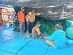 Bripka I Wayan Wedhana Giat Patroli Dan Sambang Dialogis Kepada Nahkoda Dan ABK KMP