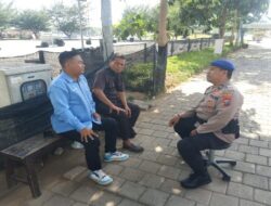 Aipda Haerul Umam Giat Patroli Serta Sosialisasi  Memberikan Bimbingan Kepada Security
