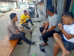 Giat Jumat Curhat Kapolsek Babat Kompol Ali Khanta SH Bersama Anggota di Desa Datinawong