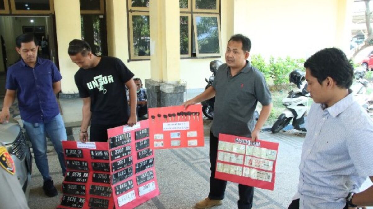 Polres Bangkalan Berhasil Amankan Terduga Penadah 7 Unit Motor Curian di Socah