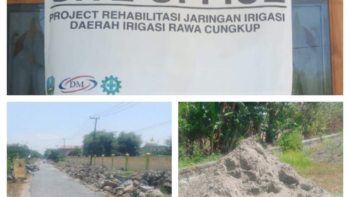 Pelaksanaan Proyek TPT di Desa Cungkup Kecamatan Pucuk Diduga Asal-Asalan Serta Tanpa Papan Informasi