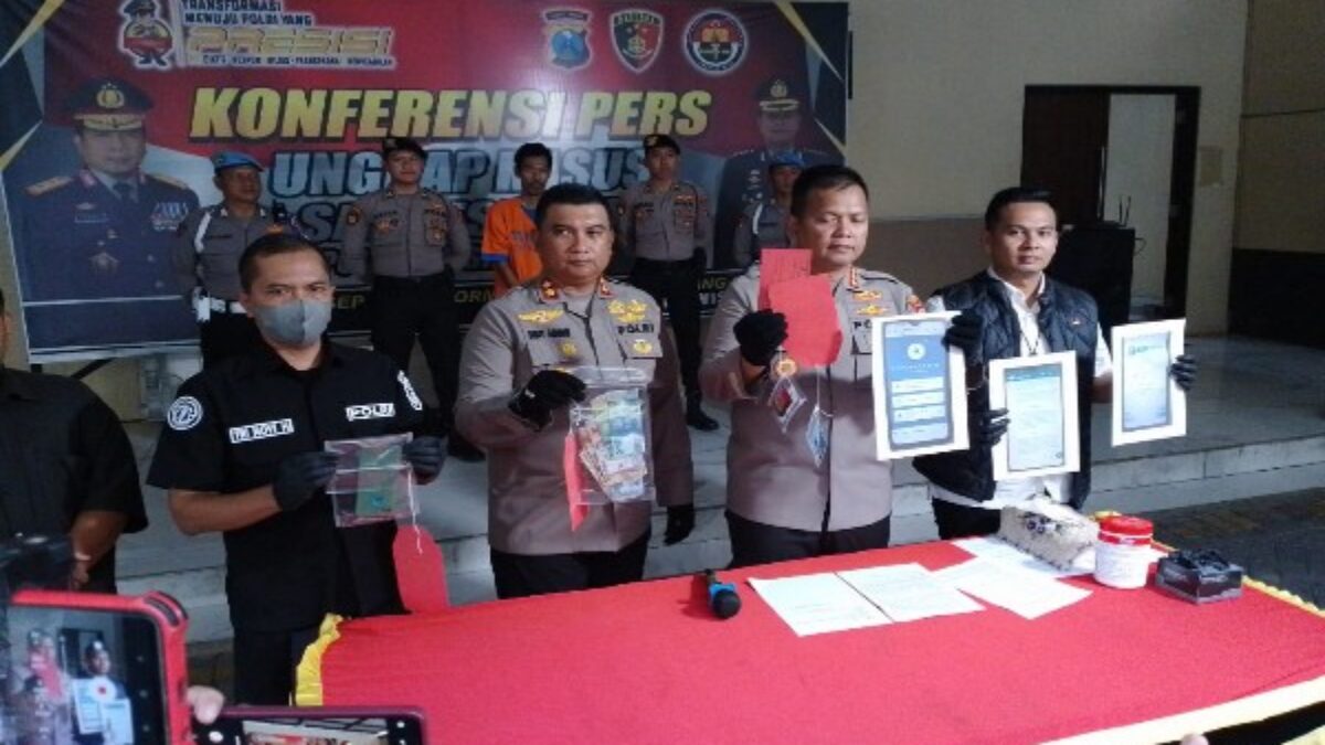 Polresta Sidoarjo Berhasil Ungkap Kasus Judi Online Satu Tersangka Diamankan