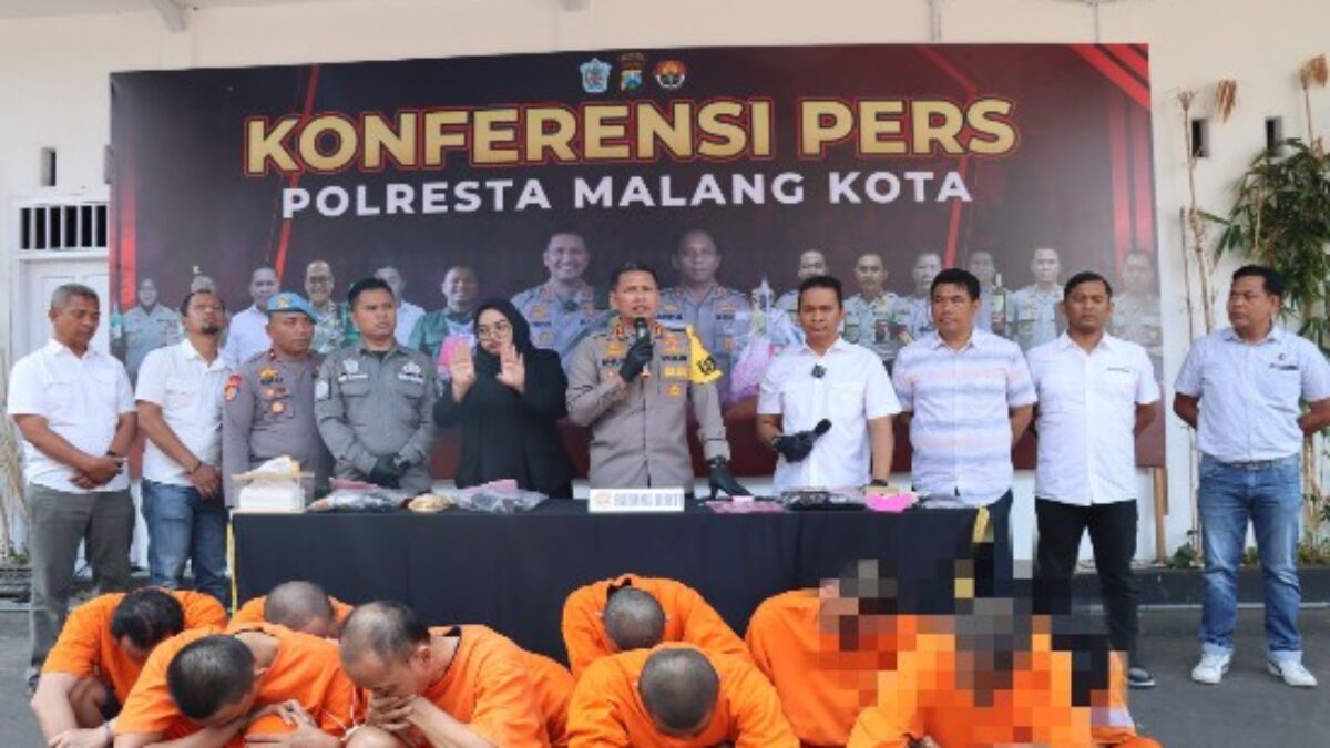 Polresta Malang Kota Amankan 26 Tersangka Selama Operasi Tumpas Narkoba Semeru 2023