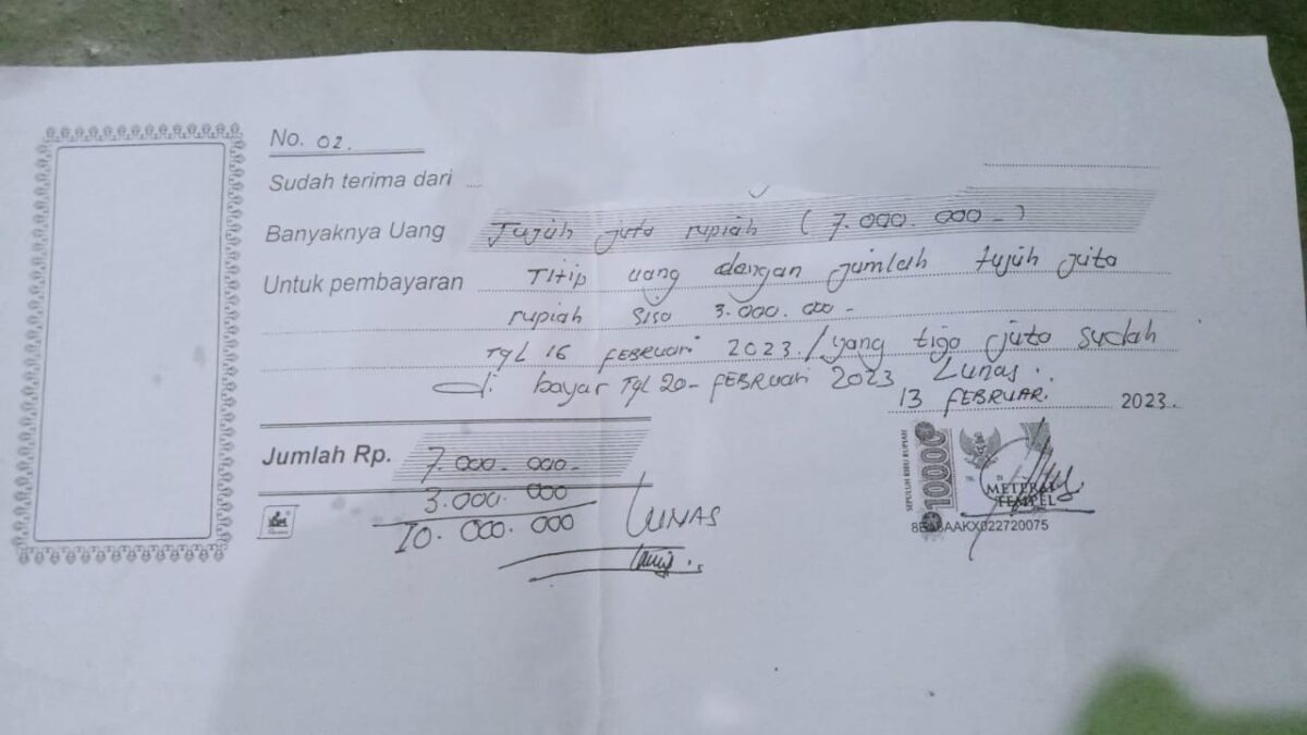 Diduga Ketua DPC Salah Satu Partai Politik Aceh Tamiang Terima Suap Pembangunan Rumah Duafa