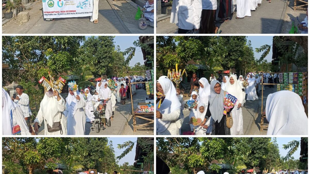 Yayasan Miftahul Huda Desa Keyongan Peringati Hari Santri Nasional Serta Kirab Maulid Nabi Muhammad SAW