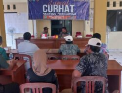 Giat Jumat Curhat Kapolsek Sugio Bersama Anggota Bertempat di Balai Desa Supenuh Kecamatan Sugio
