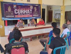 Giat Jumat Curhat Kapolsek Sekaran Himbau Kamtibmas Jelang Pemilu 2024