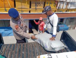 Ciptakan Keselamatan Kerja Aipda Haerul Umam Laksanakan Pemantauan Aktivitas Bongkar Muat