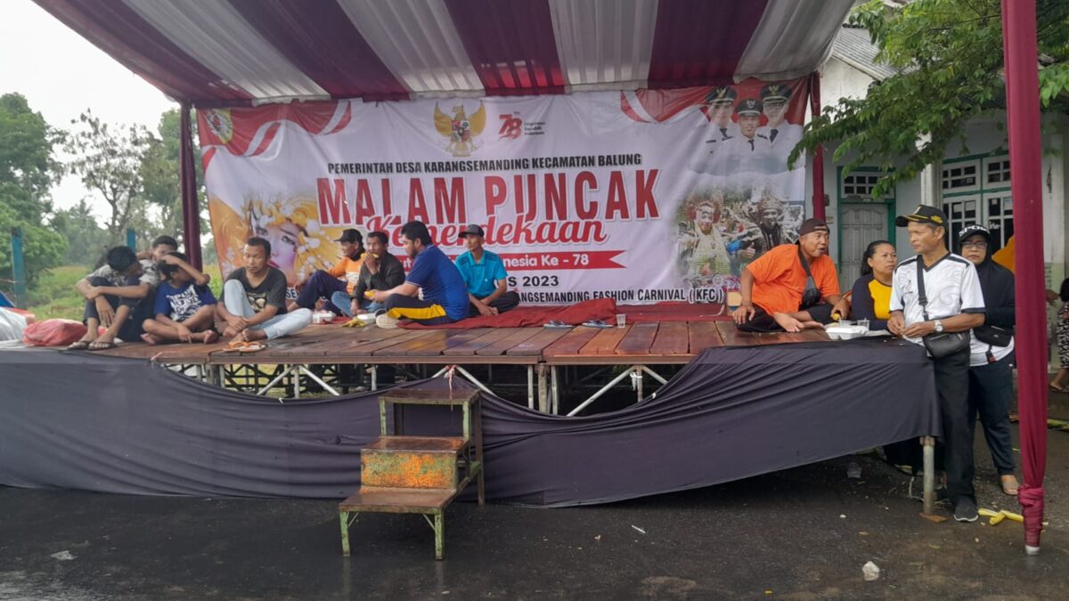Malam Puncak HUT Kemerdekaan RI Desa Karang Semanding ke 78 Dengan Demo Mancing