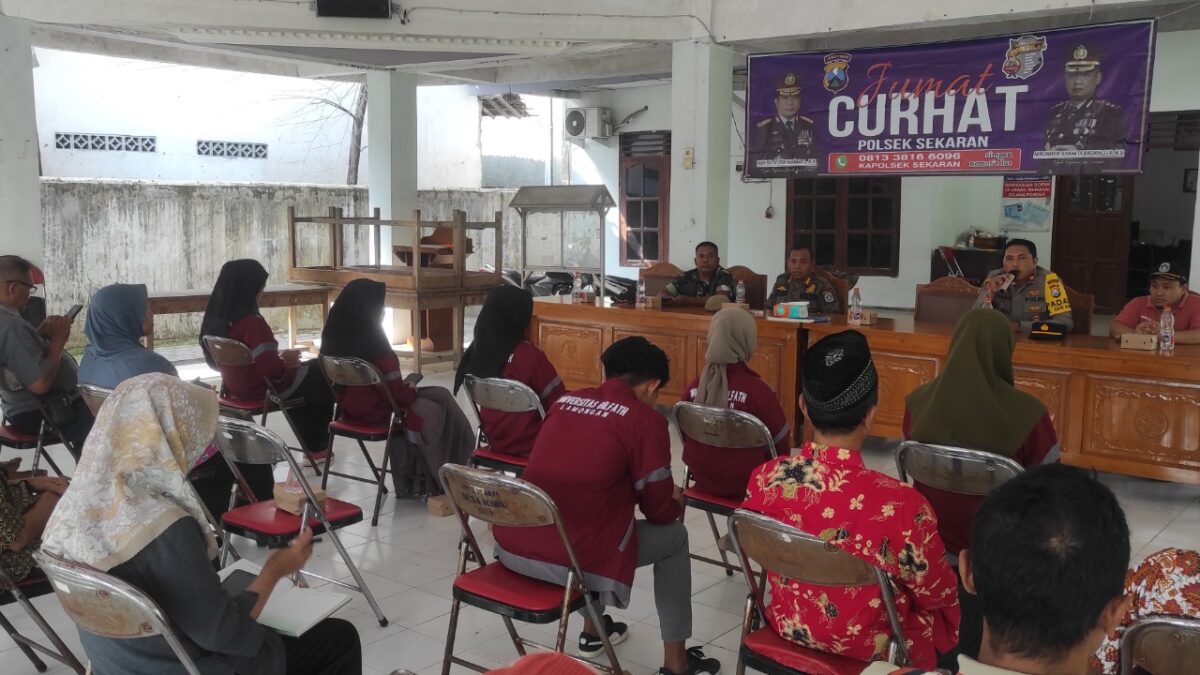 Kapolsek Sekaran Gelar Jumat Curhat Masyarakat Dihimbau Jaga Kondusifitas Jelang Pemilu 2024