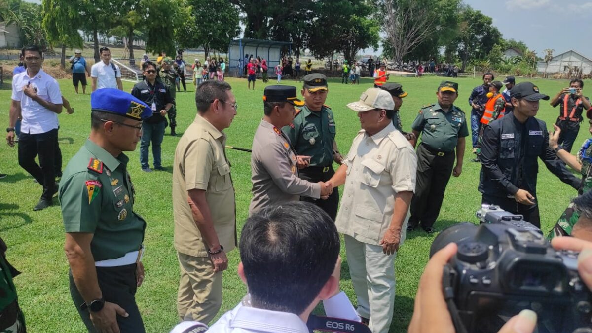 Prabowo Subianto Melakukan Kunjungan Kerja ke Markas Koramil 0811/08 Widang Kabupaten Tuban