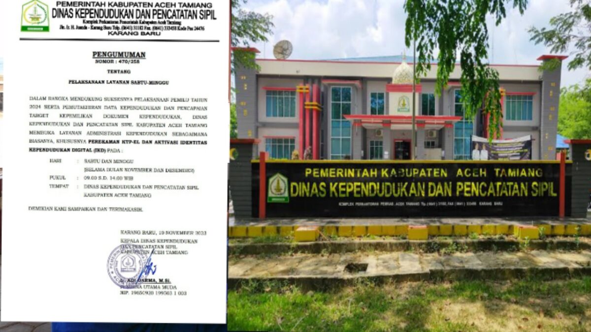 Menindak Lanjuti Surat Pengumuman Kepala Dinas Kependudukan Aceh Tamiang Ir Adi Darma M Si