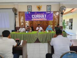 Jumat Curhat Kapolsek Sugio AKP Muhammad Lukman Hadi SH MH Bersama Anggota di Pendopo Kecamatan Sugio