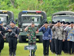 Dandim 0825/Banyuwangi Dampingi Danrem 083/Bdj Laksanakan Apel Gelar Pasukan Pengamanan (VVIP) dan Gladi Rangkaian Rombongan Presiden RI
