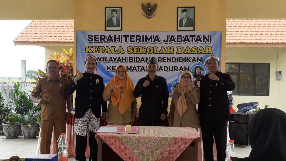 Serah Terima Jabatan Kepala Sekolah Dasar Korwil Bidang Pendidikan Kecamatan Maduran