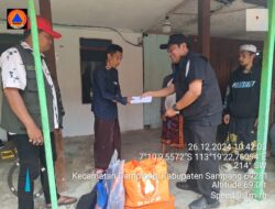 BPBD Melakukan Upaya Bantuan Korban Tersambar Petir Ke Pihak Keluarga
