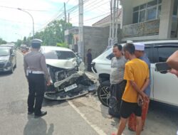 Laka Lantas di Jalan Tambaan Camplong, Polres Sampang Himbau Pengguna Jalan Hati-Hati Dan Waspada