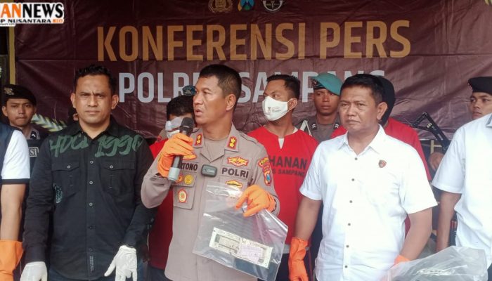 Kepolisian Polres Sampang Gelar Konferensi Pers, Amankan Truk dan satu Orang Terduga Selundupkan 9 Ton Pupuk 