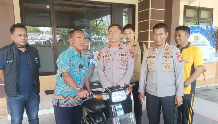 Kasus Curanmor Viral di Medsos Telah ditemukan dan dikembalikan Kepemiliknya
