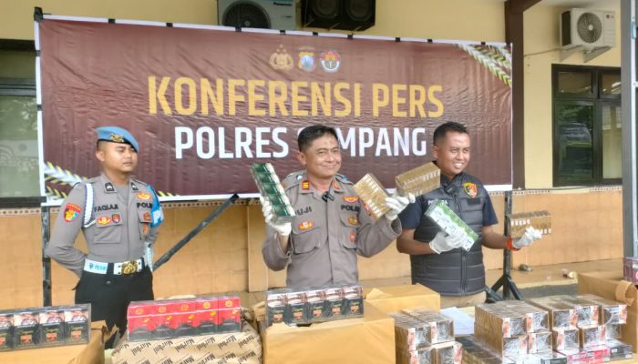 Polres Sampang Gagalkan Penyelundupan 1,6 Juta Batang Rokok Ilegal, Negara Rugi 2 Miliar