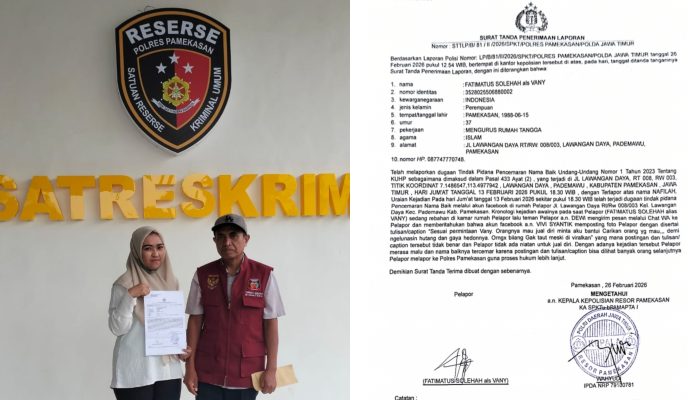 dugaan tindak pidana pencemaran nama baik di tangani serius polres pamekasan.
