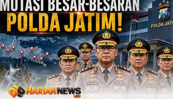 Mutasi Besar-besaran Polda Jatim 2026! Puluhan Kapolres dan Pejabat Utama Bergeser, Ini Daftar Lengkapnya