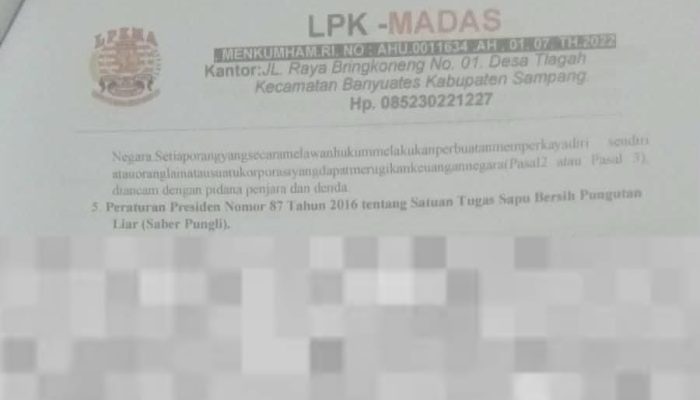Heboh ! Surat LPK MA Beredar di Lembaga Pendidikan, H. Muis : Itu Bukan Bagian Kami