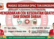 Madas Sedarah DPAC Tanjungbumi Gelar Cek Kesehatan Gratis dan Donor Darah, Ini Waktu dan Tanggalnya 